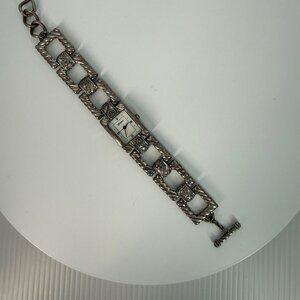 Brighton Savvy Stainless Steel Bracelet Rope Link Design Cream Dial Quartz Watch